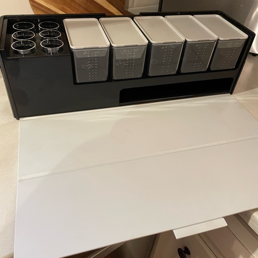 Modular Countertop Spice & Utensil Organizer - Black and White